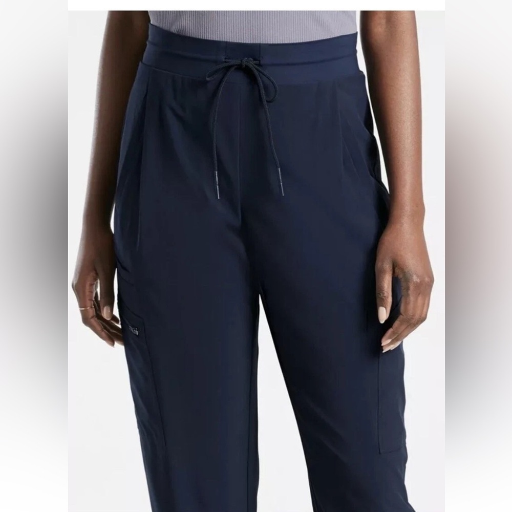 ATHLETA Venture JoggerPants Size 6 Navy Blue Pockets Activewear Casual Athletic